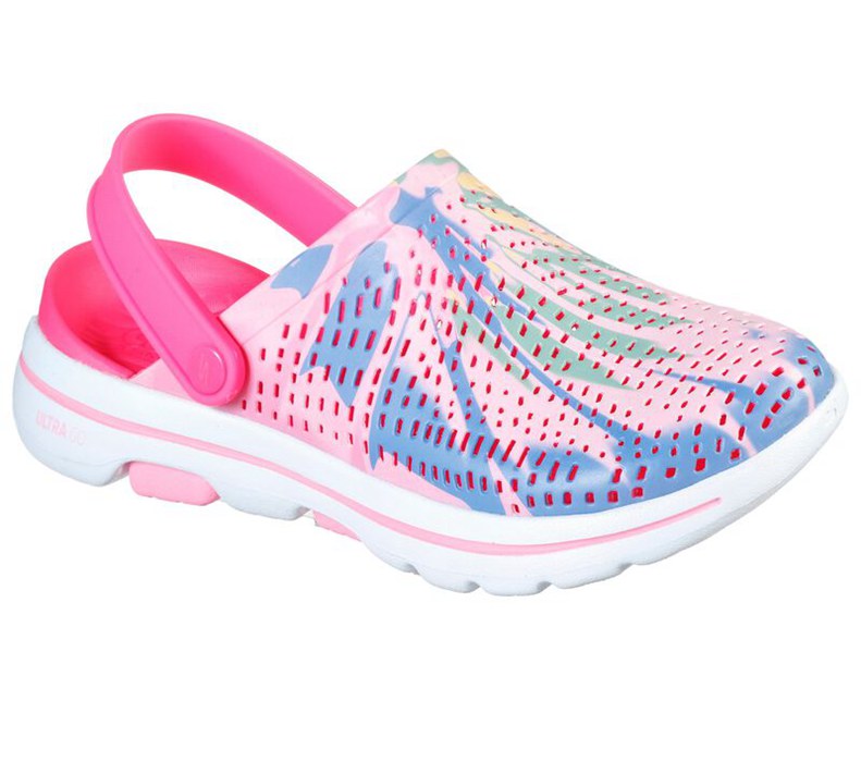 Skechers Dam Rosa/Olika Färger Sandaler - Cali Gear: Gowalk 5 - Psychadelic - Sverige (GUADC-6892)